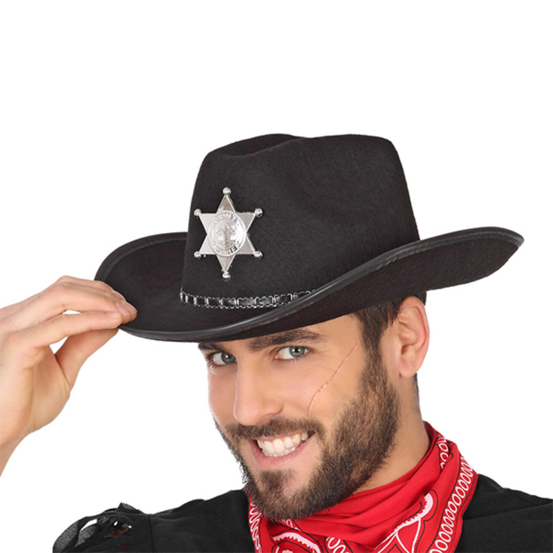 Pălărie de Cowboy Negru