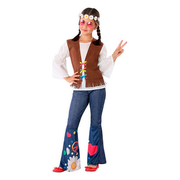 Costum Deghizare pentru Copii 110978 Hippie - Mărime 5-6 Ani