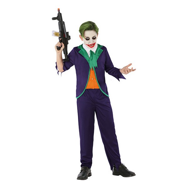 Costum Deghizare pentru Copii 112681 Clovn Joker (3 Pcs) - Mărime 3-4 Ani