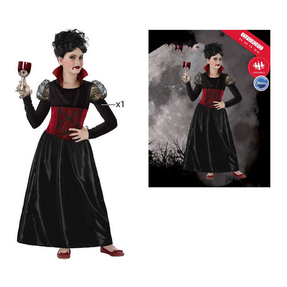 Costum Deghizare pentru Copii 114746 Vampiră 114746 (1 Pcs) - Mărime 10-12 Ani