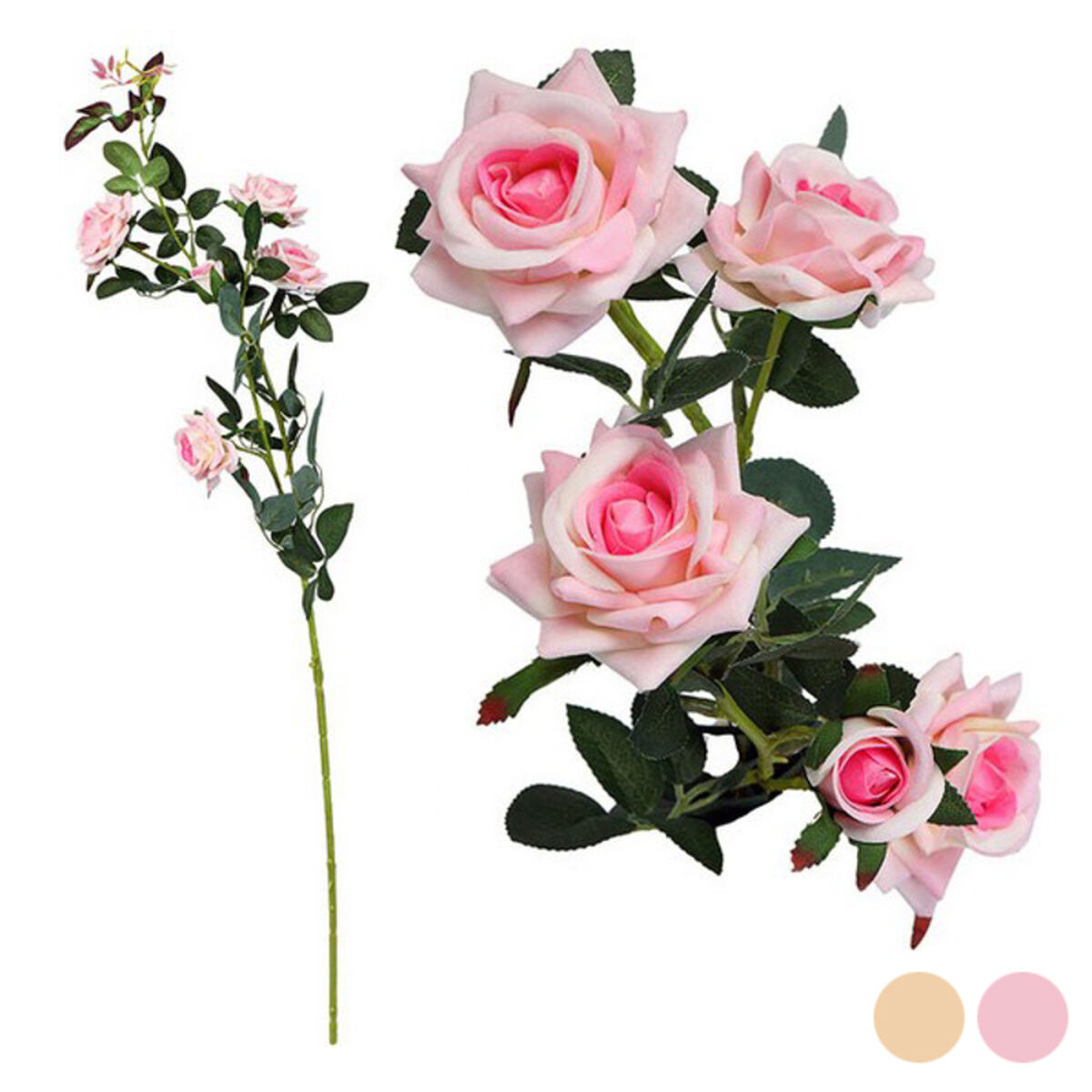 Ramură cu 5 trandafiri 113045 (85 cm) - Culoare Roz