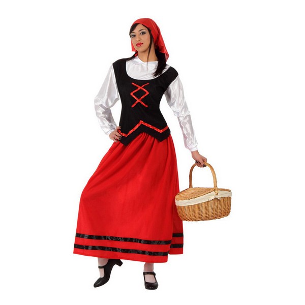 Costum Deghizare pentru Adulți Păstoriță Roșu (4 Pcs) - Mărime XL