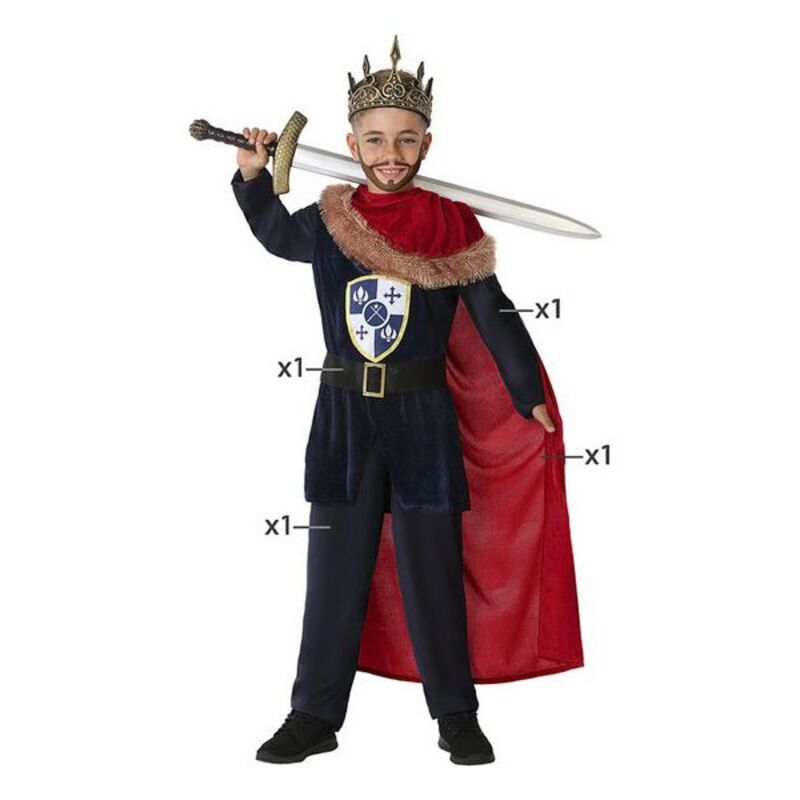 Costum Deghizare pentru Copii Rege Medieval - Mărime 5-6 Ani