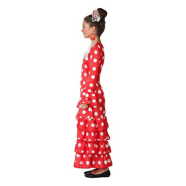Costum Deghizare pentru Copii Sevillană Roșu - Mărime 5-6 Ani