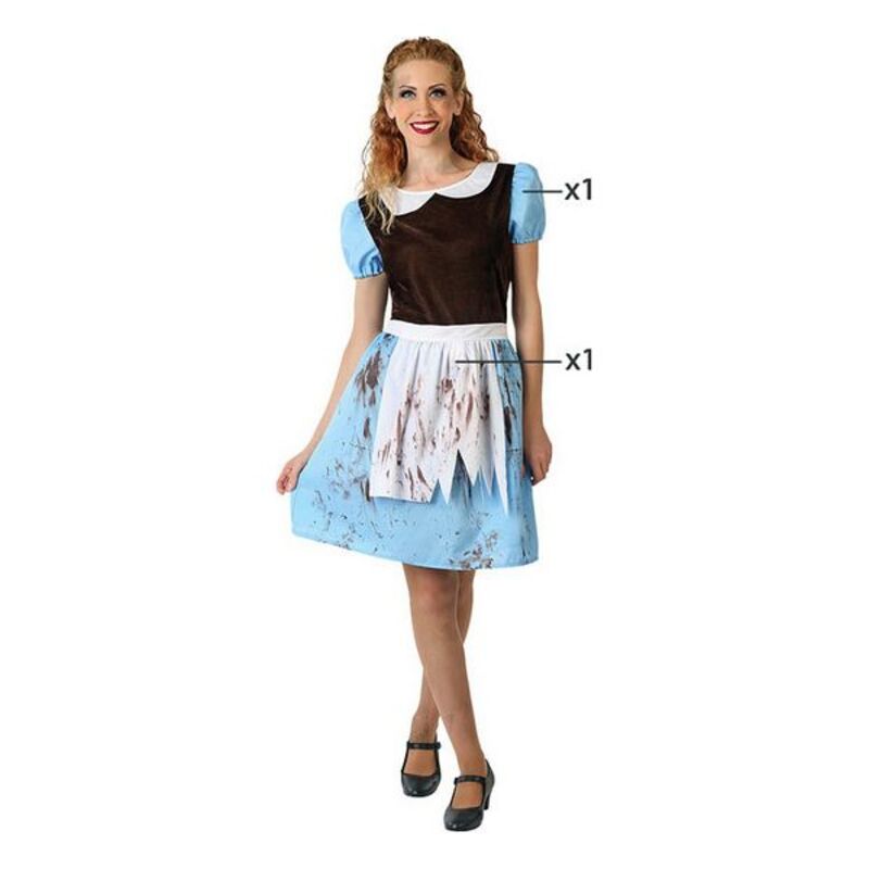 Costum Deghizare pentru Adulți Alice Halloween Tânără Slujitoare - Mărime XS/S
