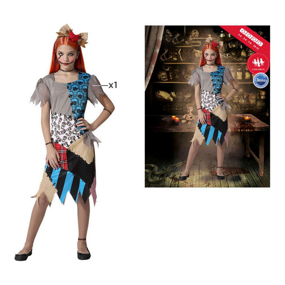 Costum Deghizare pentru Copii Păpușă voodoo - Mărime 3-4 Ani