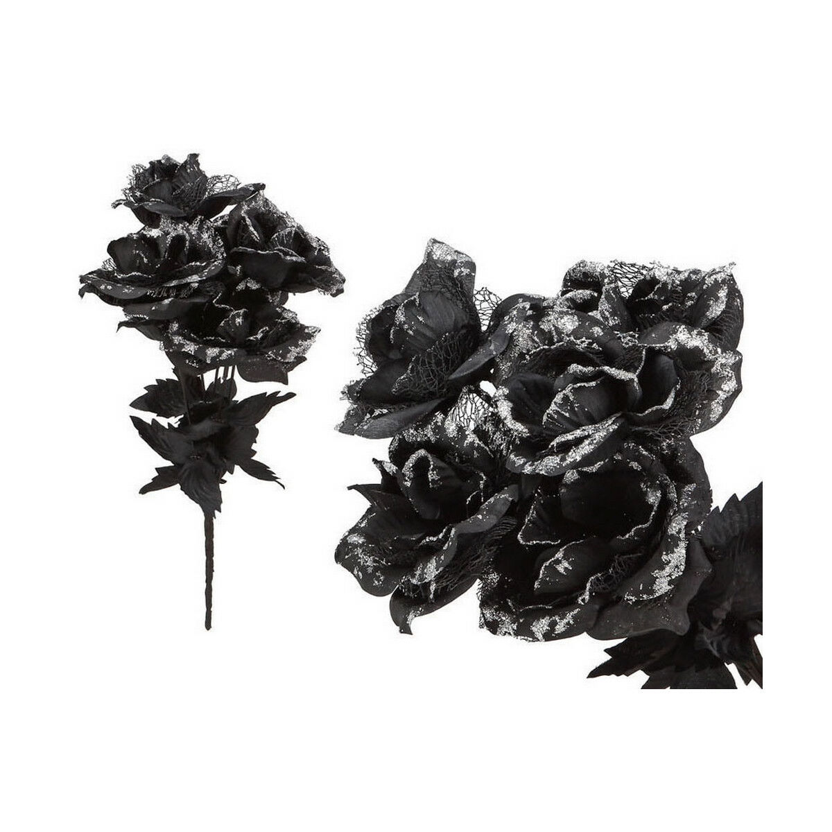 Floare Negru 35 cm Halloween