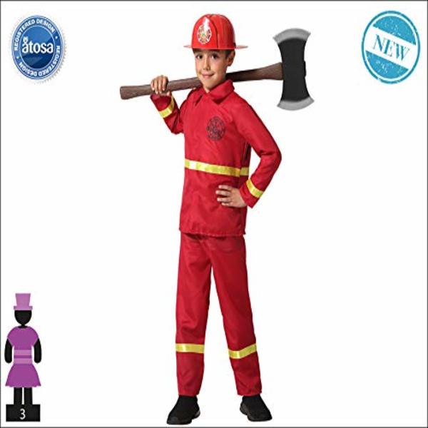 Costum Deghizare pentru Copii Pompier - Mărime 7-9 Ani