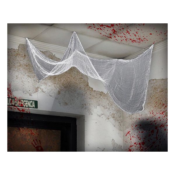 Perdea/draperie Halloween (183 x 76 cm) - Culoare Alb