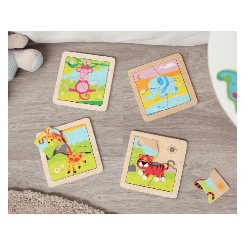 Puzzle Kiokids 4 pcs (15 x 15 cm)