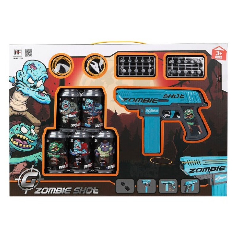 Playset Zombie Shot Pistol cu Săgeți Albastru