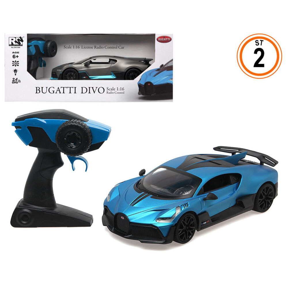 Mașină Radio Control Bugatti Negru Albastru 1:16