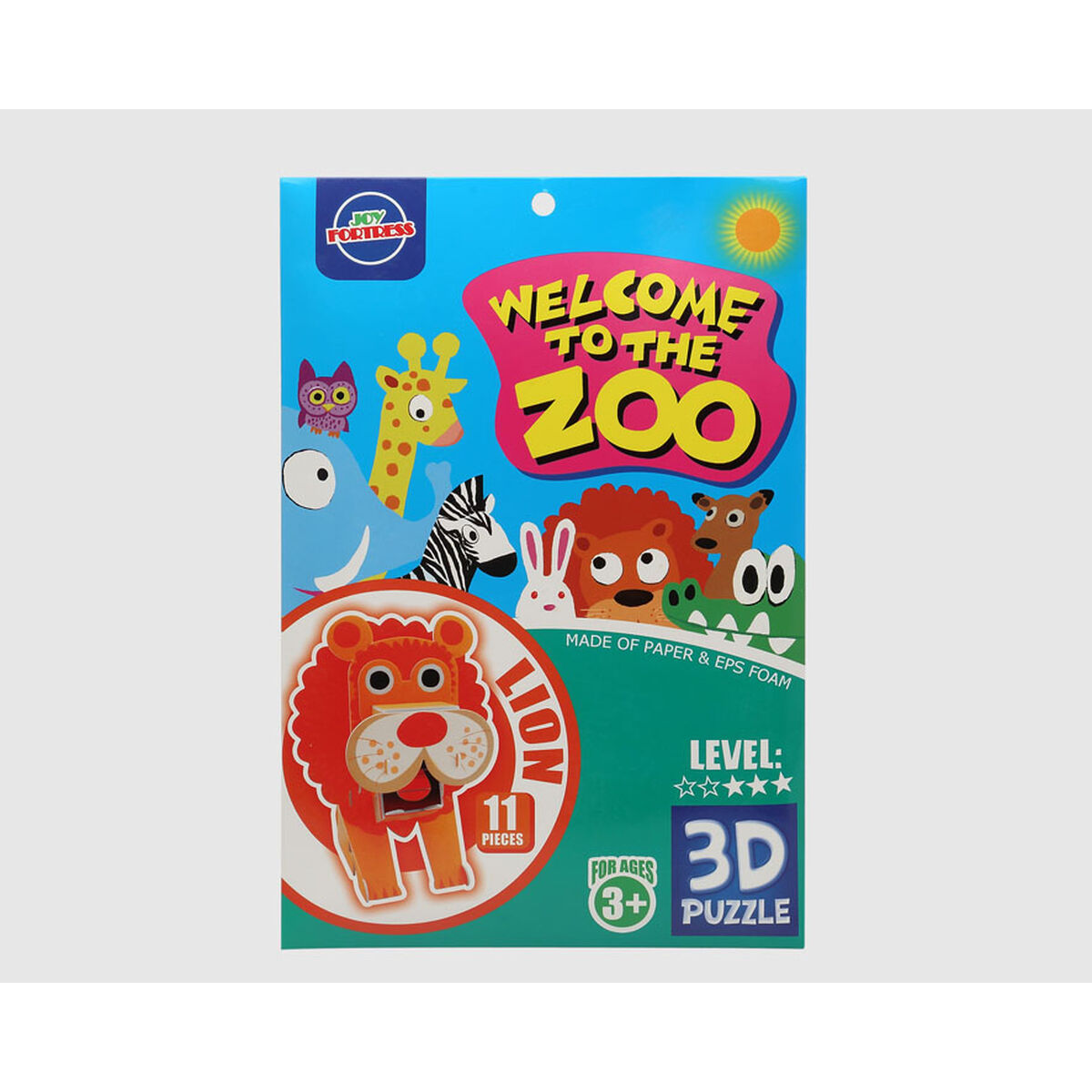Puzzle 3D Zoo Leu 27 x 18 cm 11 Piese
