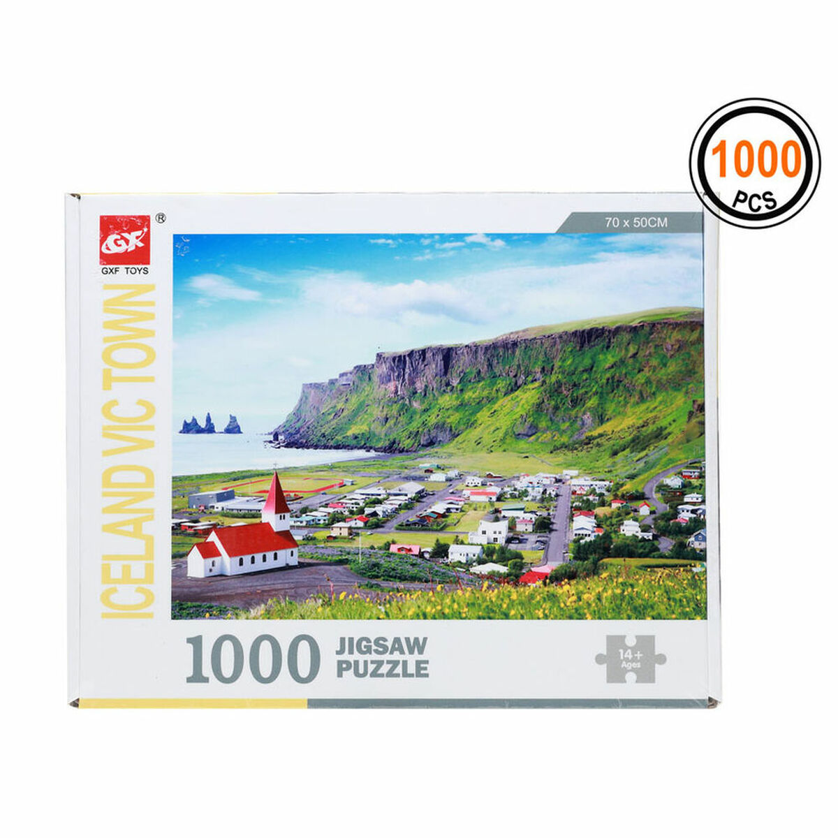 Puzzle Iceland Vic Town 1000 pcs