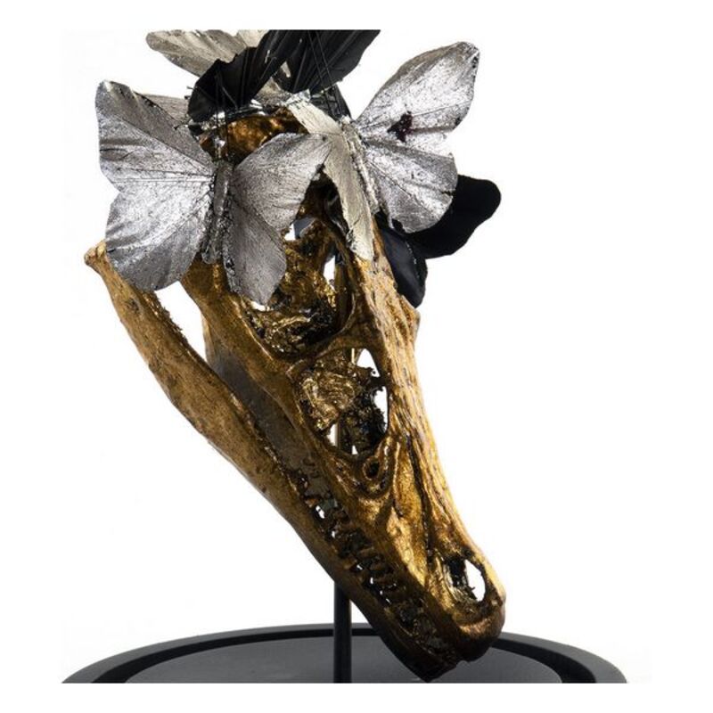 Figură Decorativă DKD Home Decor Metal Rășină Geam Glam