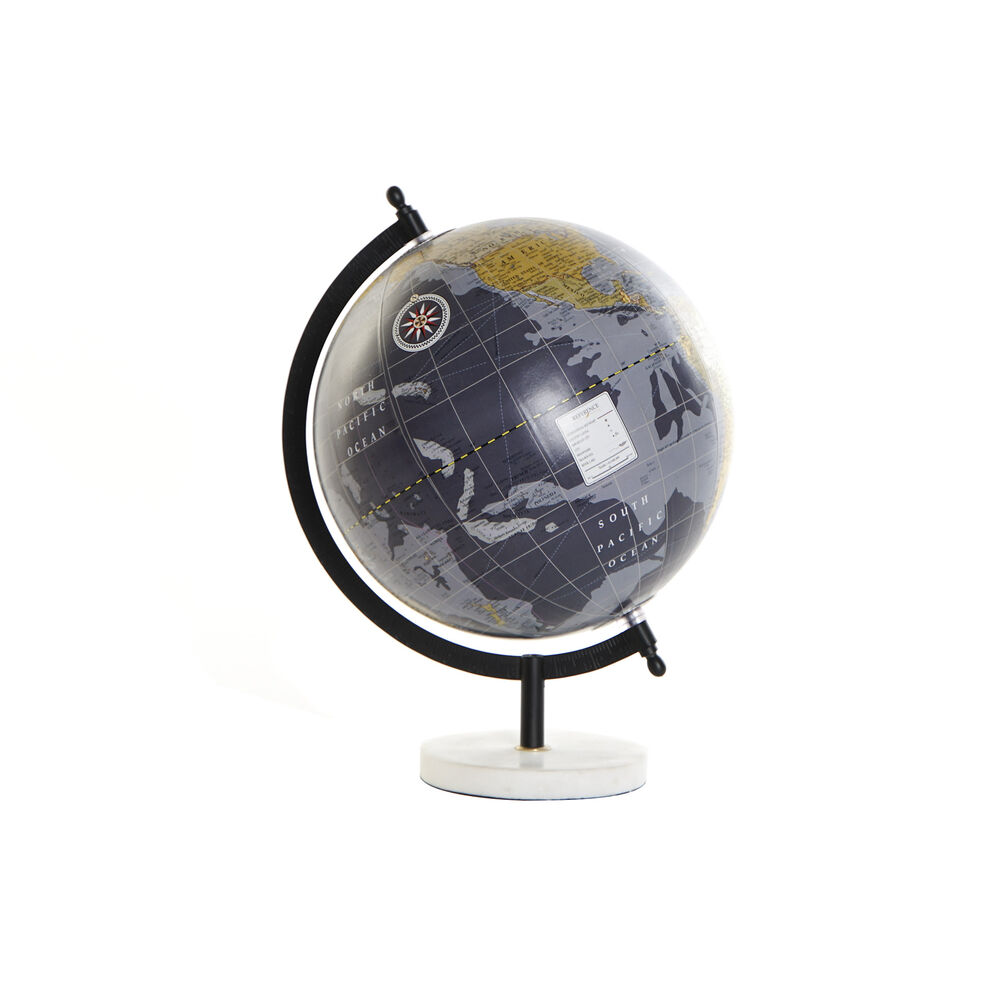 Glob Pământesc DKD Home Decor Metal Marmură PVC (22 x 20 x 30 cm)