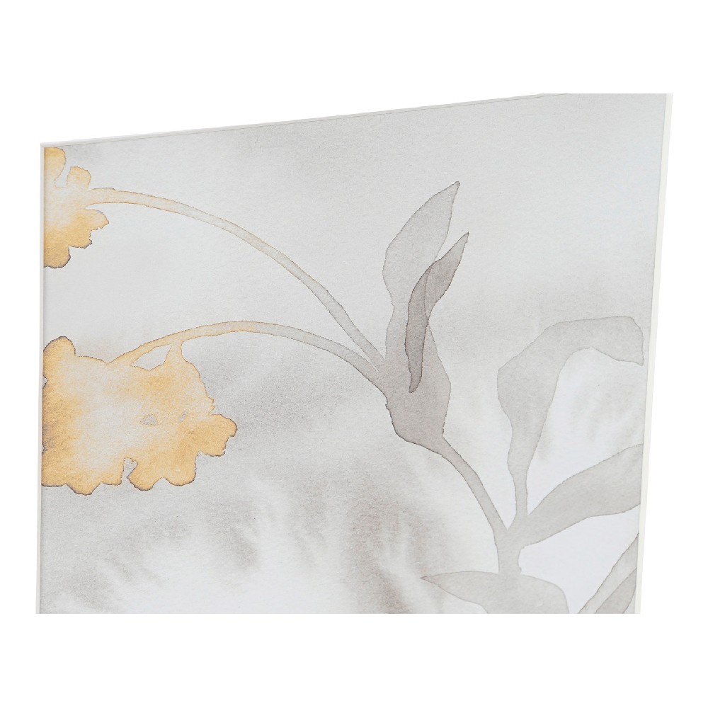 Tablou DKD Home Decor Drawed Leaf Frunze (2 pcs) (33 x 3 x 38 cm)