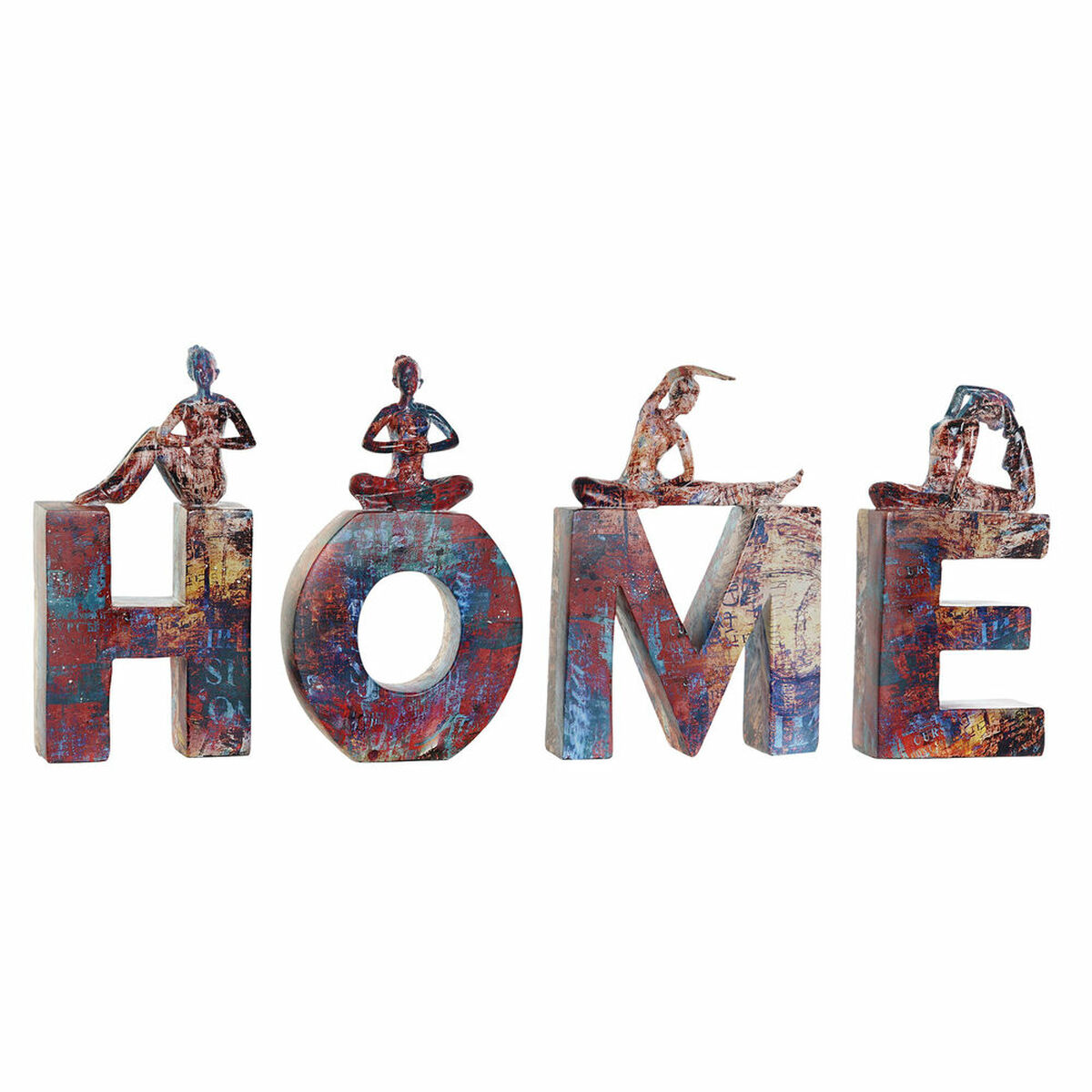 Figură Decorativă DKD Home Decor Rășină (11.5 x 4.5 x 23 cm) (4 pcs)