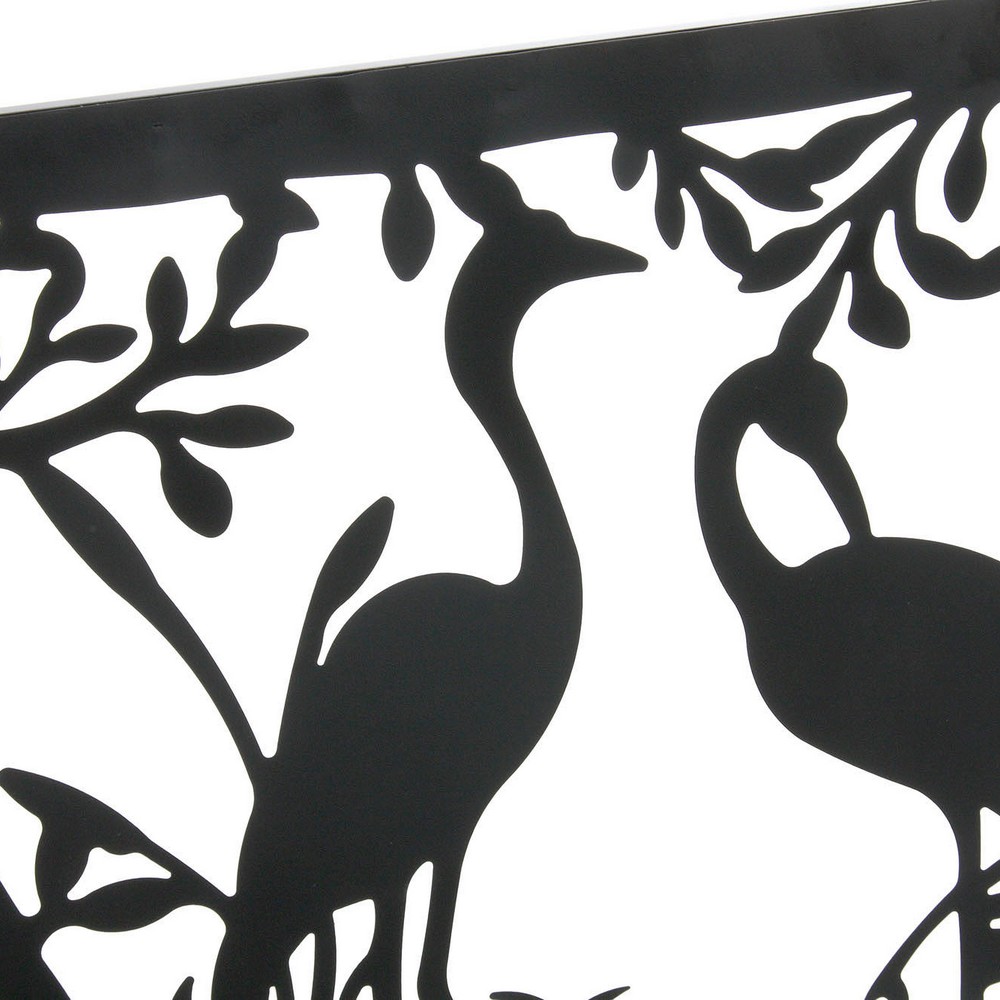 Figură Decorativă DKD Home Decor Păsări Metal (2 pcs) (96 x 1 x 50 cm)