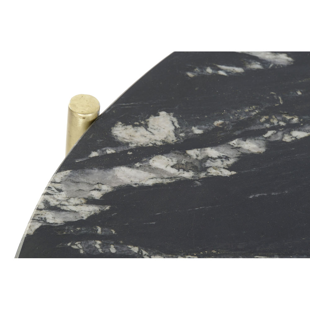 Masă de Sufragerie DKD Home Decor Marmură Fier (81 x 81 x 44 cm)