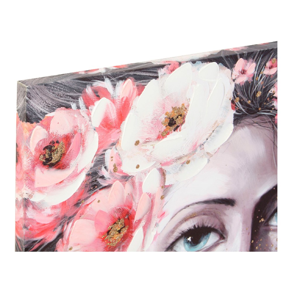 Tablou DKD Home Decor Girl Pânză (2 pcs) (120 x 3 x 80 cm)