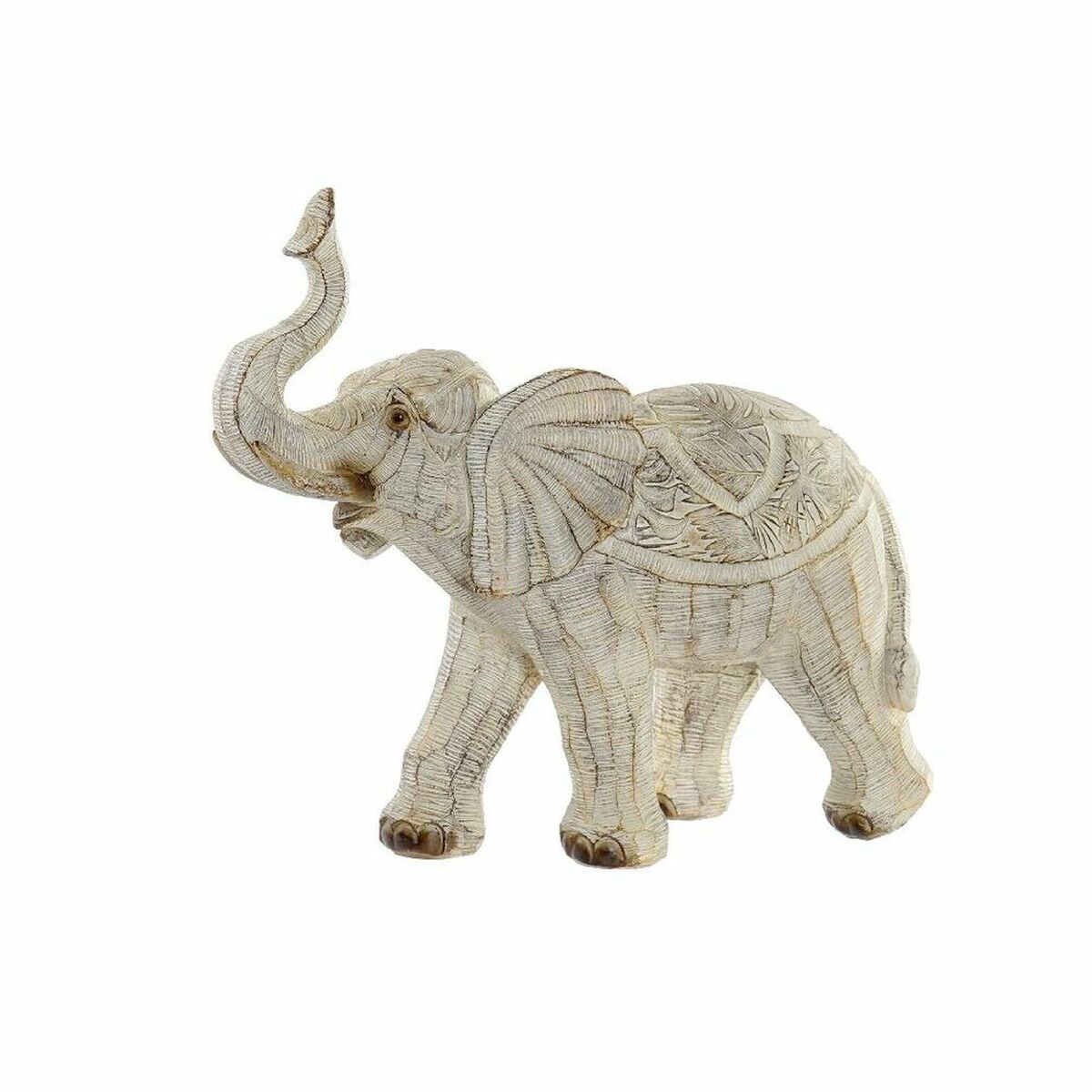 Figură Decorativă DKD Home Decor Rășină Elefant (27 x 12 x 24.5 cm)