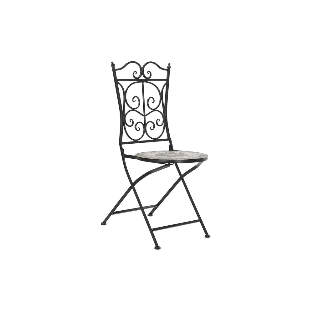 Zahradní židle DKD Home Decor Negru Ceramică Multicolor Forjare (39 x 50 x 93 cm)