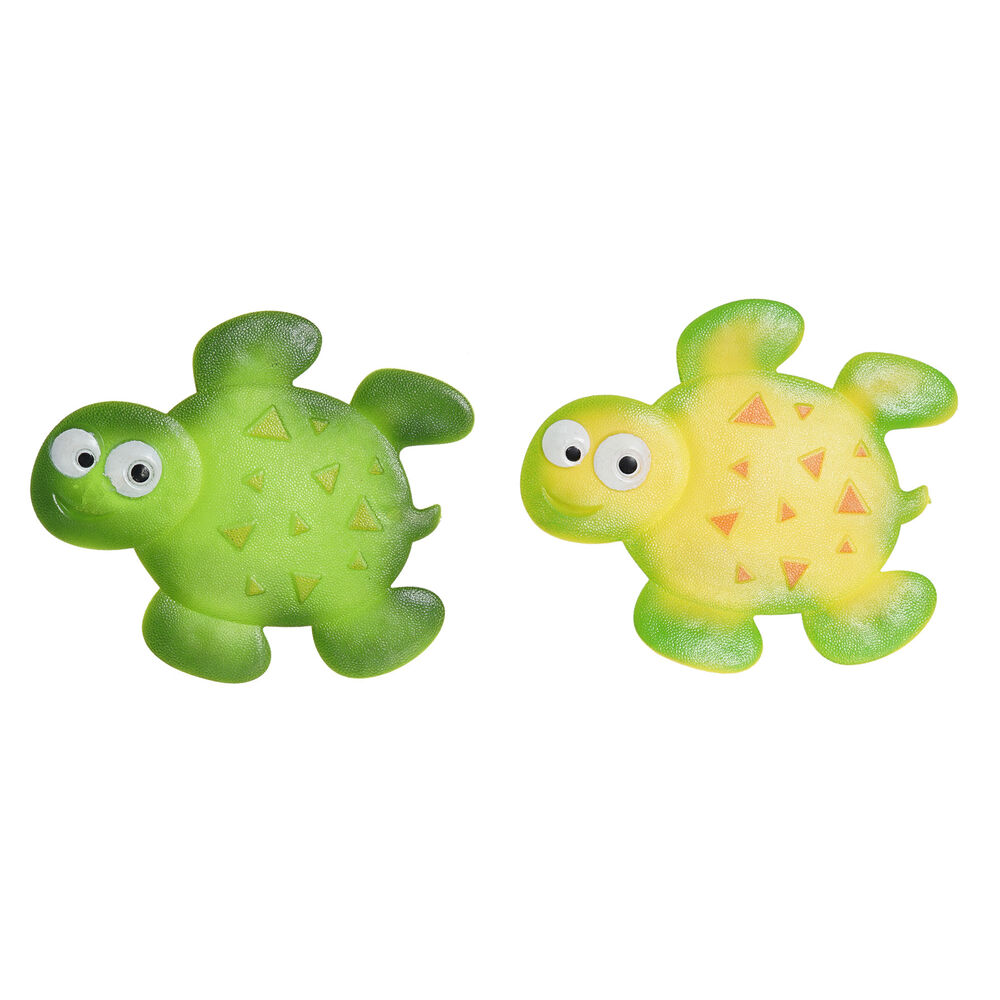 Covoraș de baie DKD Home Decor Galben Verde PVC Broască țestoasă (2 pcs) (11.5 x 1 x 10 cm)