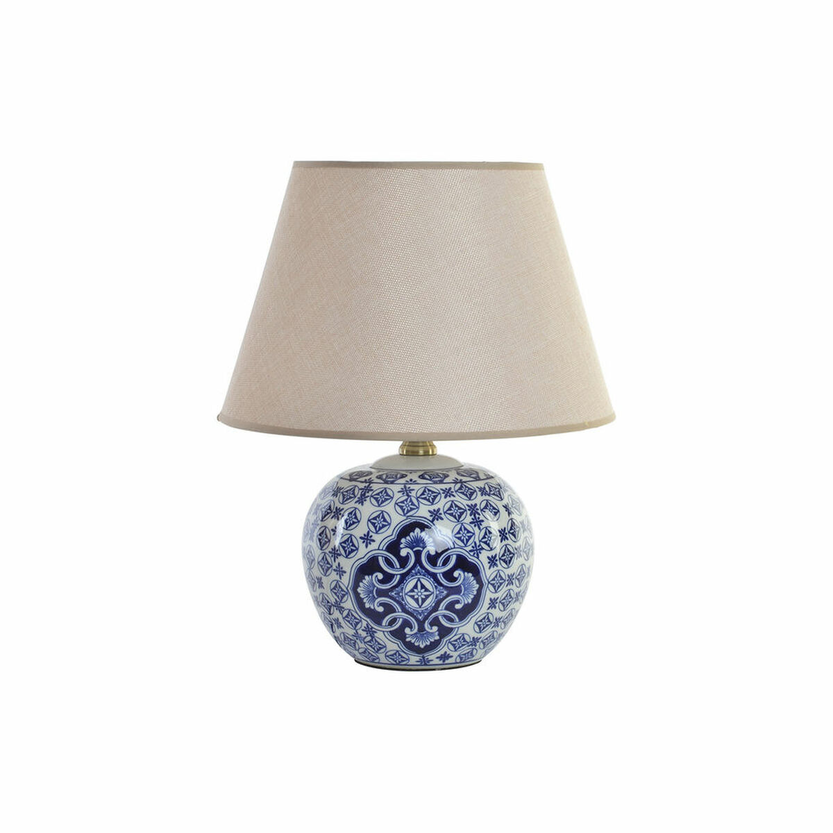 Lampă de masă DKD Home Decor Albastru Porțelan (34 x 34 x 43 cm)