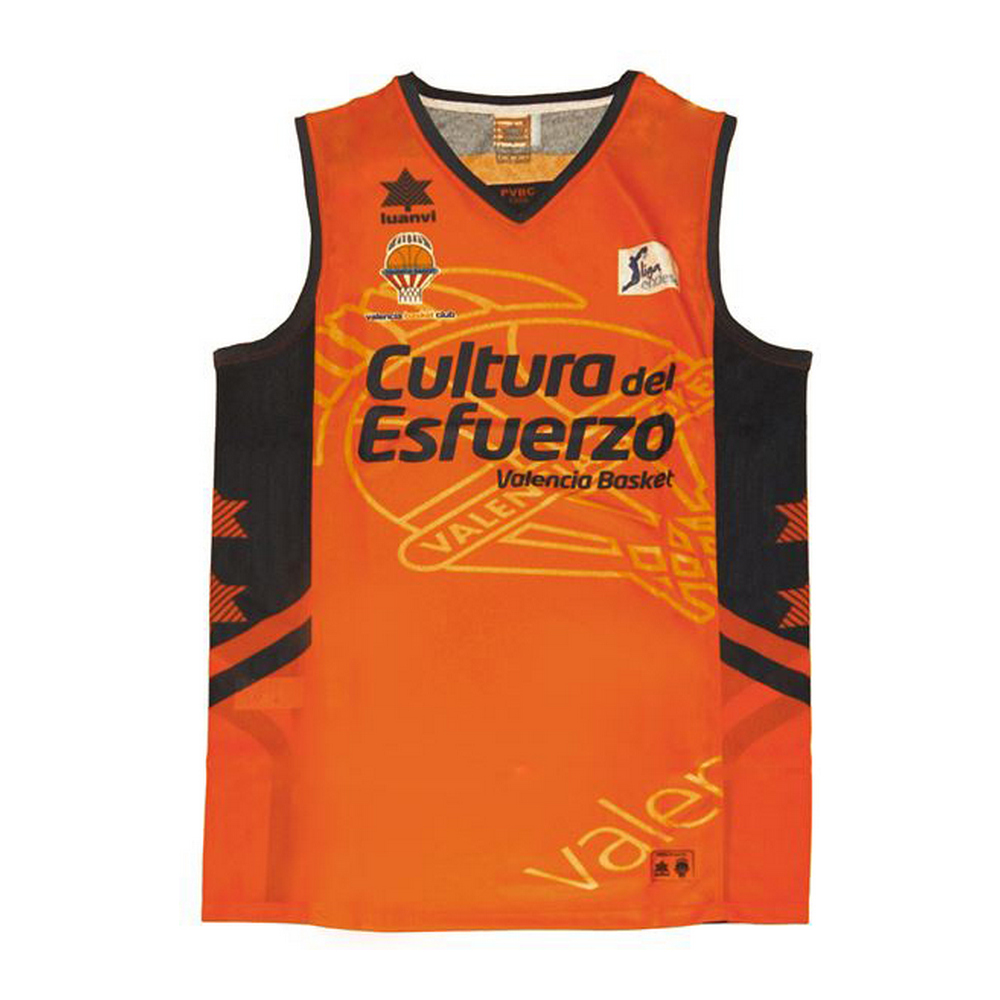 Tricou cu Bretele Luanvi Valencia Basket Portocaliu Poliester - Mărime XL