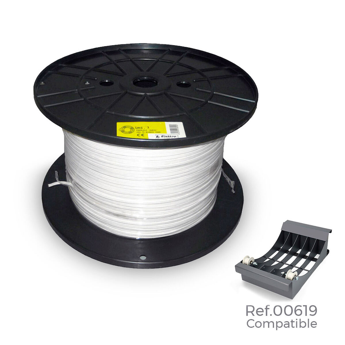 Cablu de Interfață Paralel EDM 28993 2000 m 2 X 0,5 mm Alb