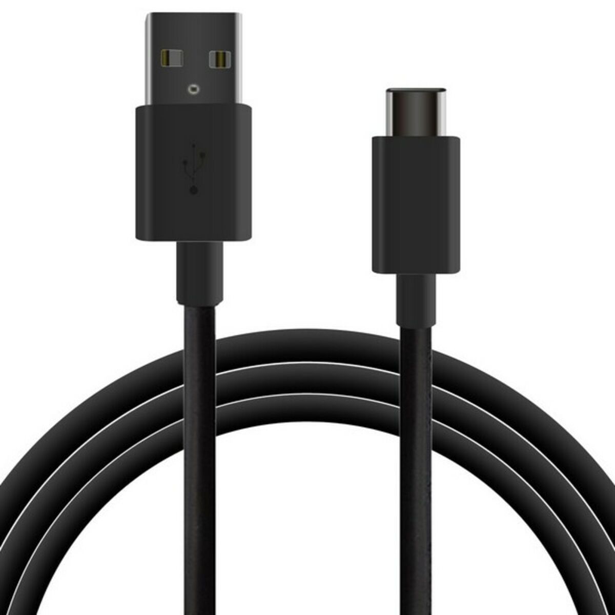 Cablu USB-C la USB 1 m Negru