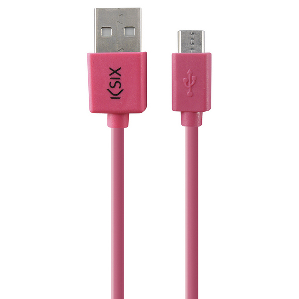 Cablu USB la Micro USB 1 m - Culoare Roz