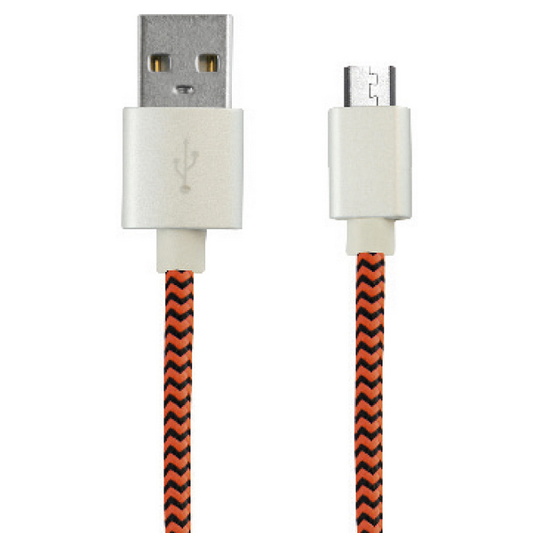 Cablu USB la Micro USB 1 m - Culoare Portocaliu