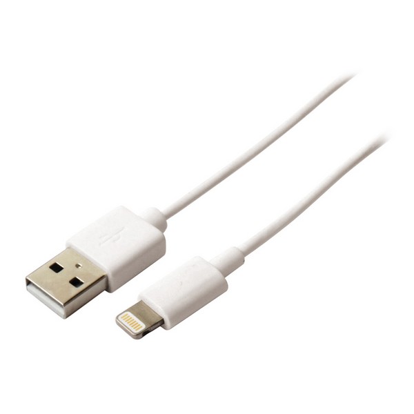 Cablu USB la Lightning (1 m) Alb