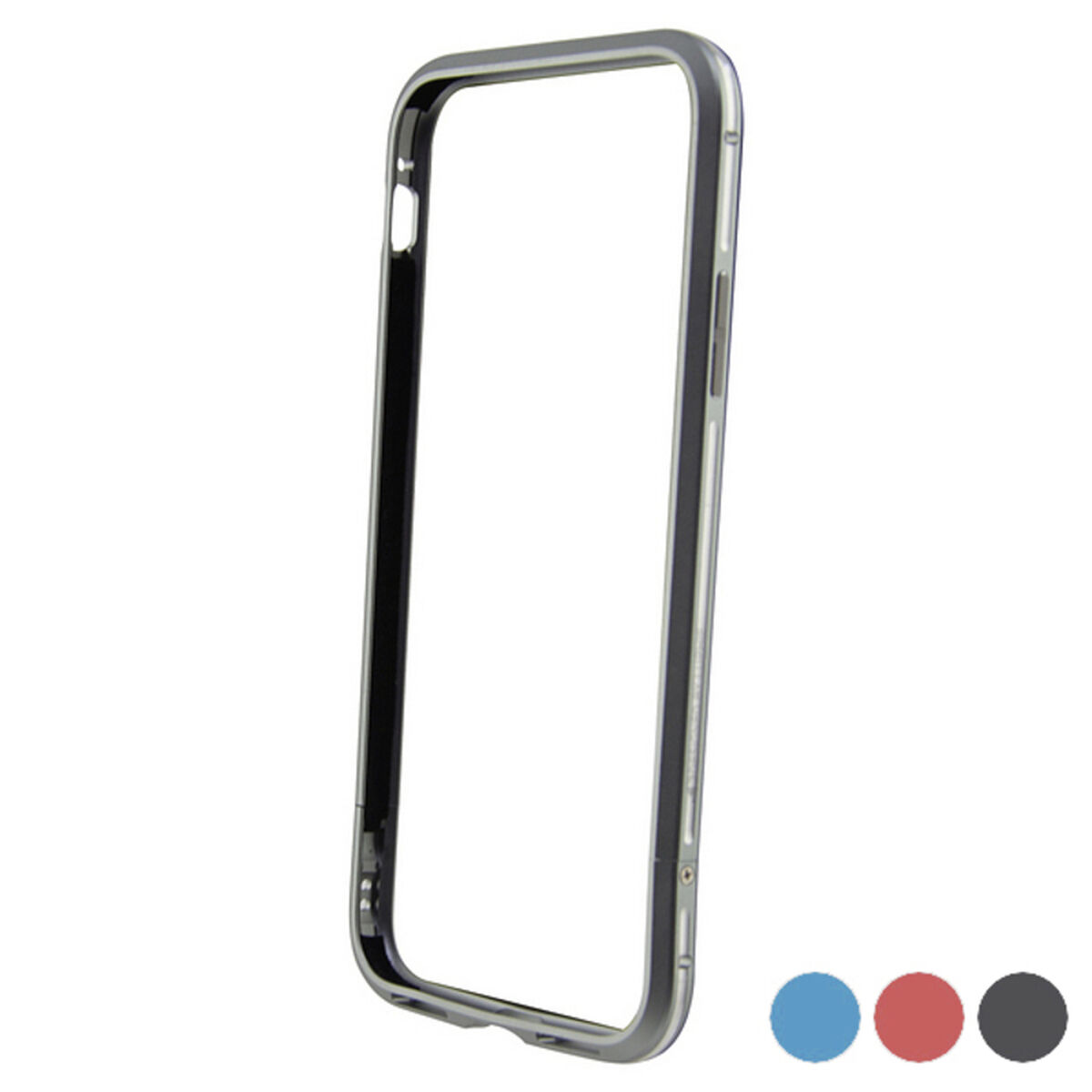 Husă pentru Mobil Iphone X/xs Bumper Aluminiu - Culoare Negru/Albastru
