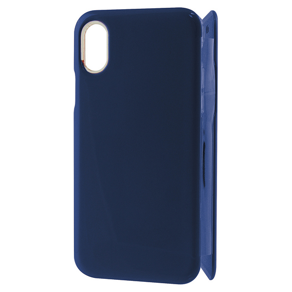 Folio Mobile Phone Case Iphone X/xs Hard Case - Culoare Albastru