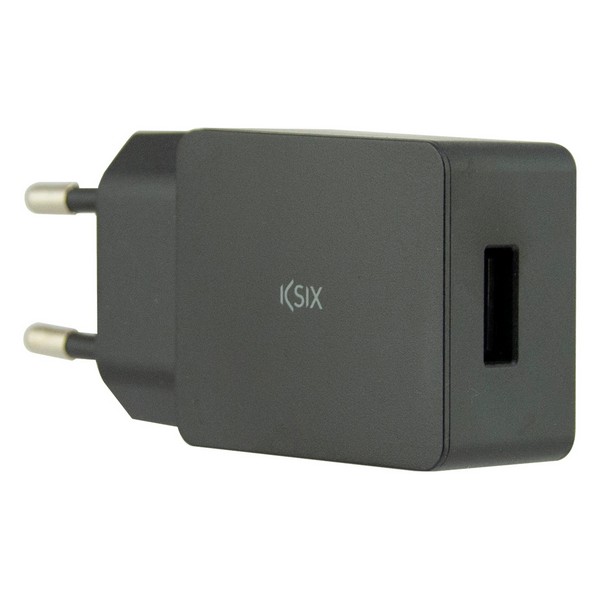 Încărcător de Perete + Cablu USB A la USB C USB Negru