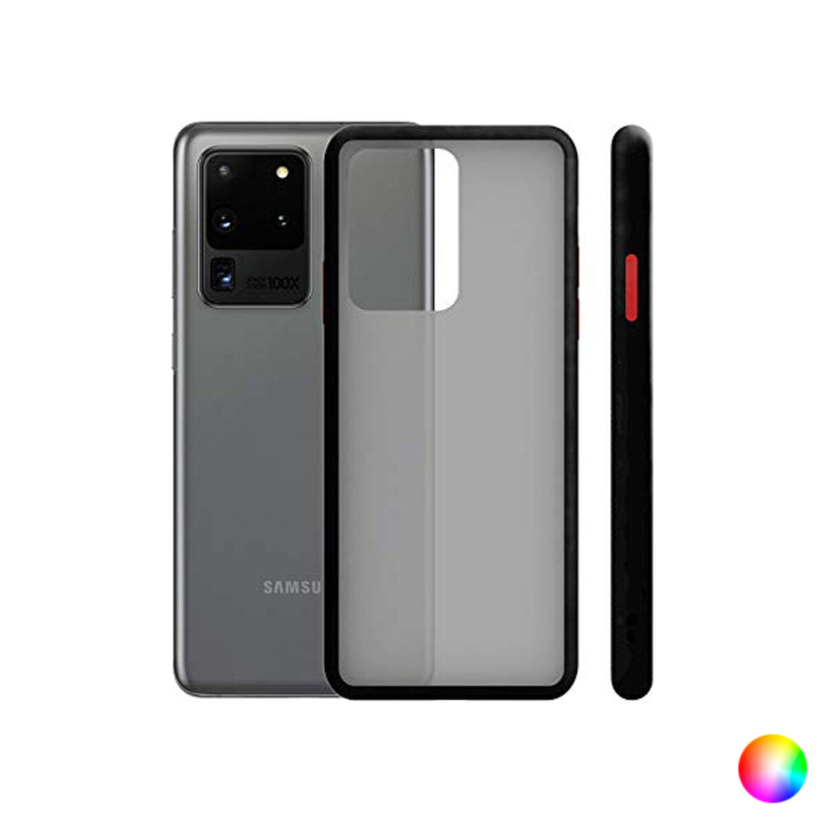 Husă pentru Mobil Samsung Galaxy S20 Ultra KSIX Duo Soft - Culoare Negru