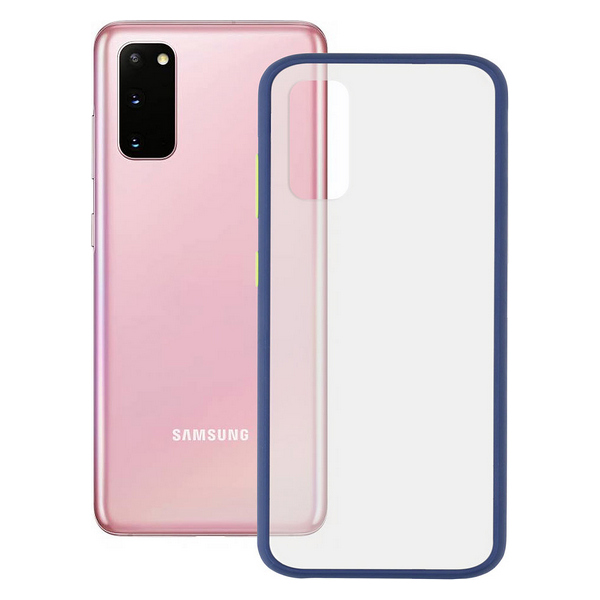 Husă pentru Mobil Samsung Galaxy S20 KSIX Duo Soft - Culoare Albastru