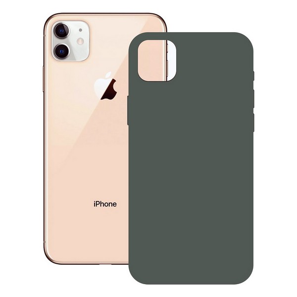 Carcasă iPhone 12 KSIX Soft Silicone - Culoare Verde