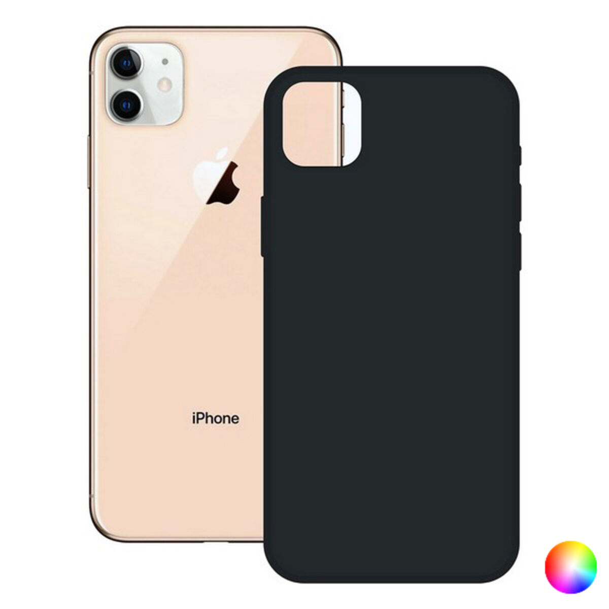 Carcasă iPhone 12 Pro Max KSIX Soft Silicone - Culoare Negru