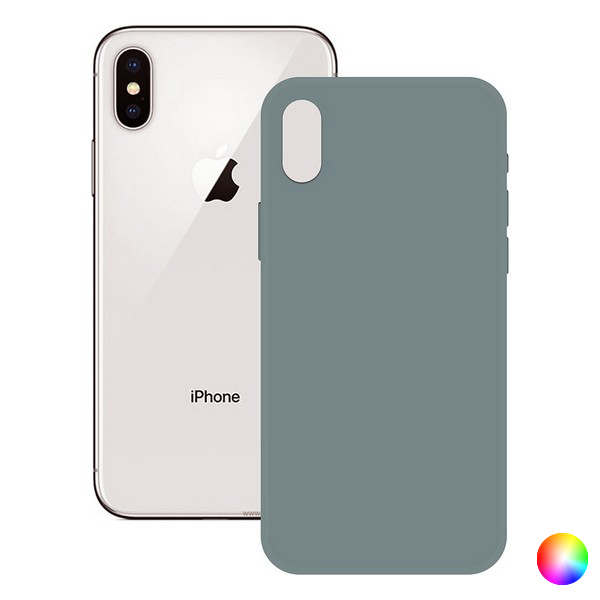 Carcasă iPhone X, XS KSIX Soft Silicone - Culoare Verde