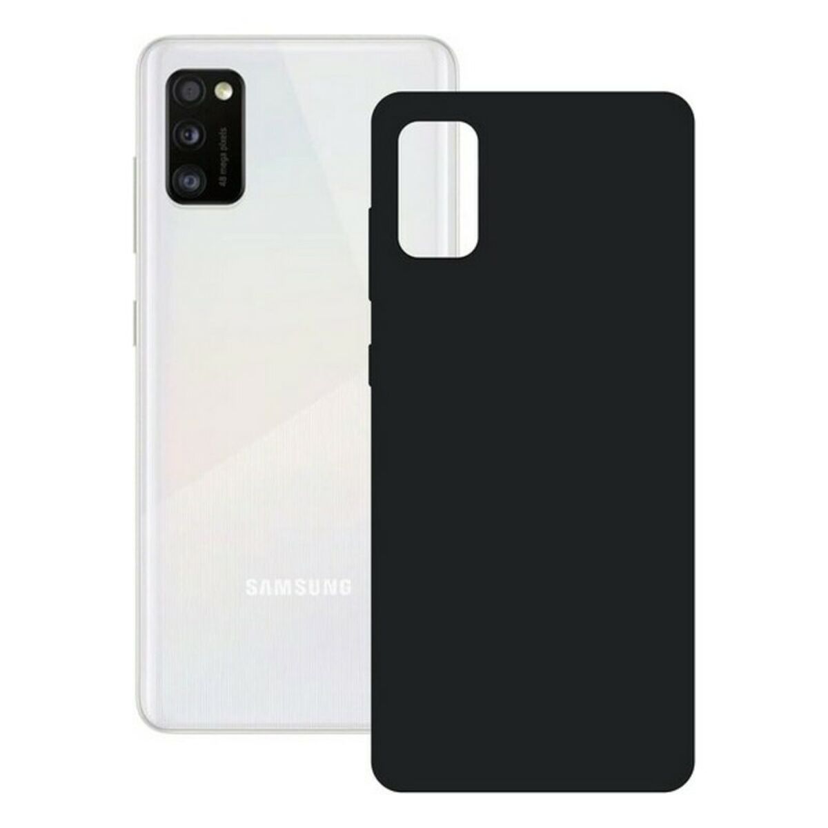 Husă pentru Mobil Samsung Galaxy A41 KSIX Silk Negru