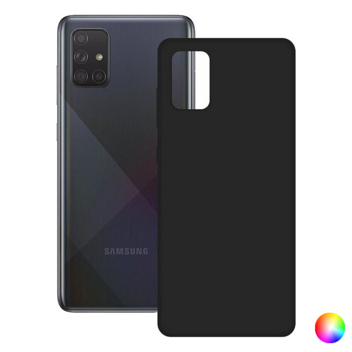 Husă pentru Mobil Galaxy A51 KSIX Silk - Culoare Negru