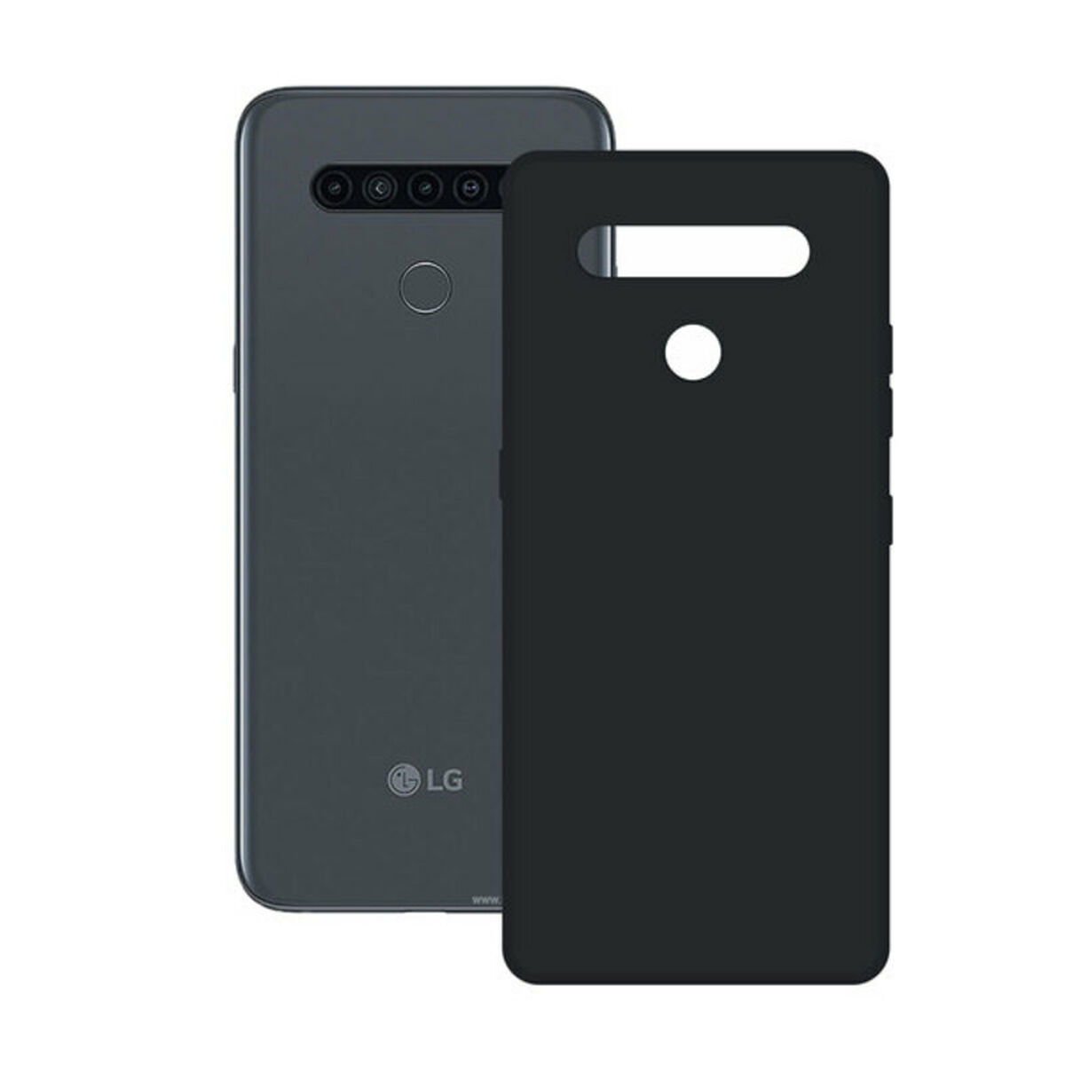 Husă pentru Mobil LG K41S Contact Silk TPU Negru