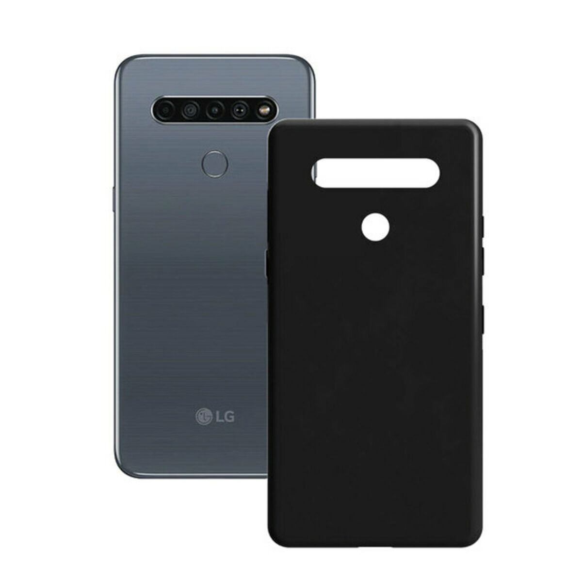 Husă pentru Mobil LG K61 Contact Silk TPU Negru