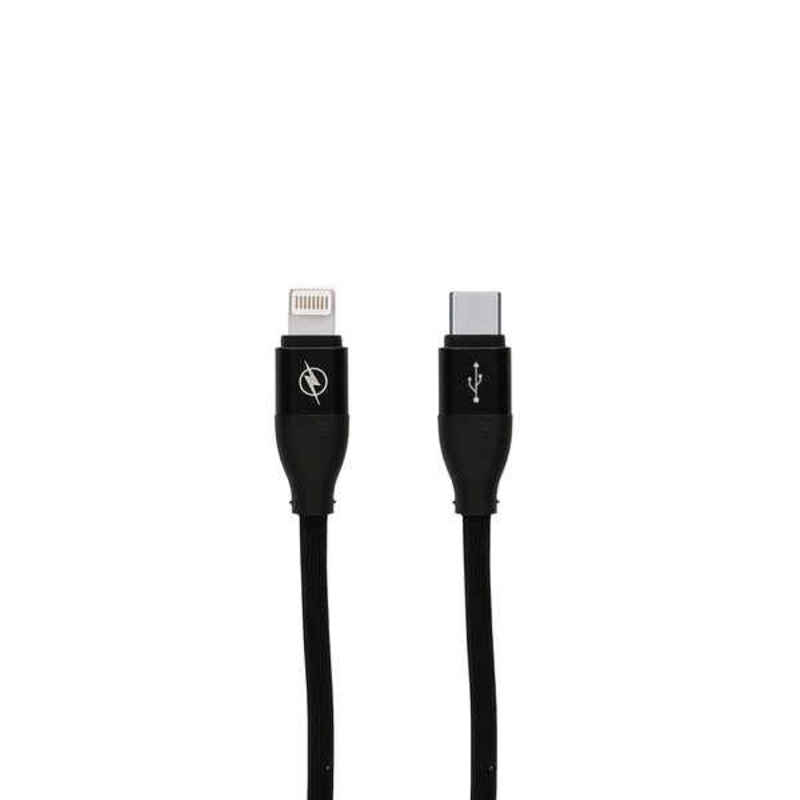 Cablu de Date/Încărcare cu USB Contact LIGHTING Tip C Negru (1,5 m)