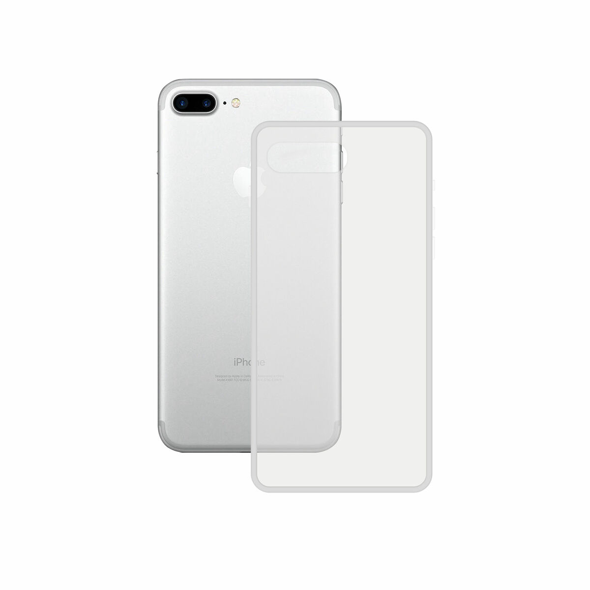Husă pentru Mobil KSIX iPhone 7/8 Plus Transparent