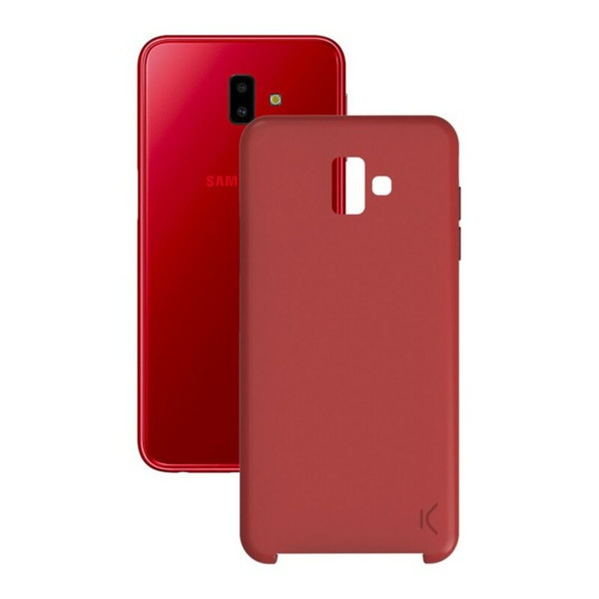 Husă pentru Mobil Samsung Galaxy J6+ 2018 Soft Roșu